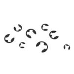 E Clips(D1500) 1.5mm Diameter 100 Pack
